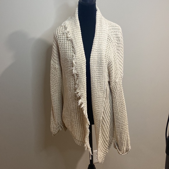 Free People I’ll Be Around Cardigan in Off White - Picture 2 of 9